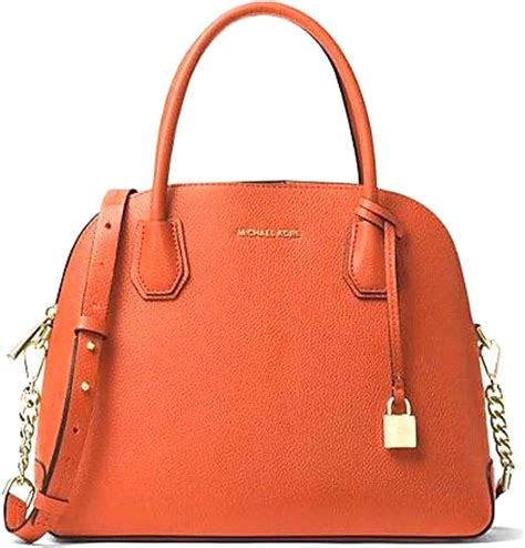 michael kors mercer large leather dome satchel|michael michael kors mercer large satchel .